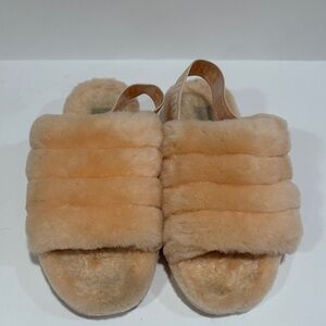 UGG Women's Plush Pink Slippers